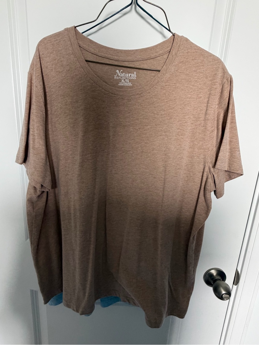 👚Natural Reflections Women’s Taupe Short Sleeve Crew Neck Tee